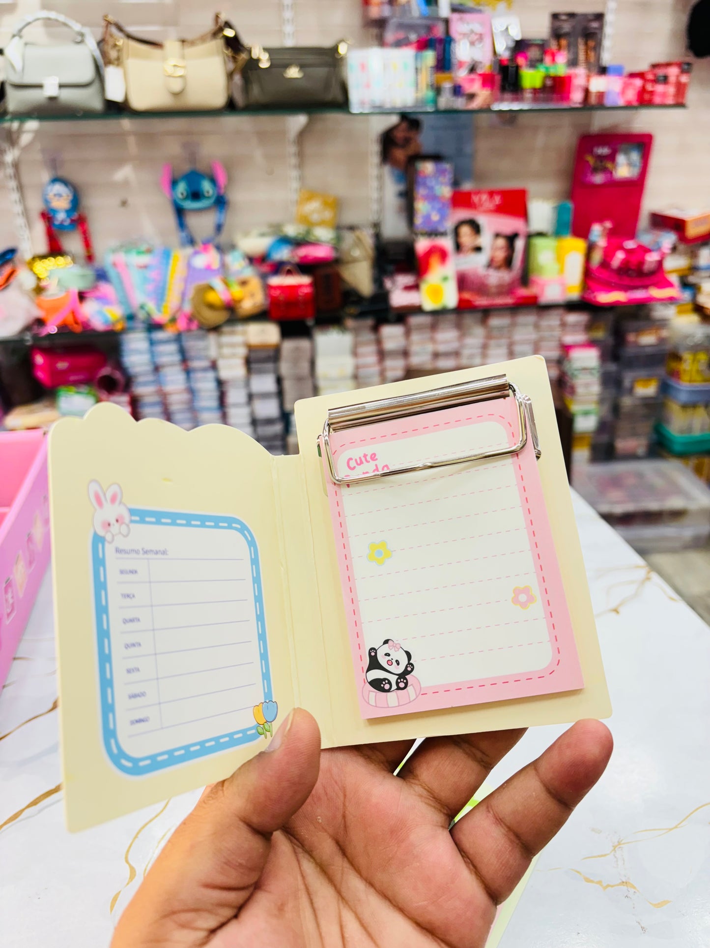 Cute Panda Mini Notepad – Kawaii Cartoon Design (Set of 2)