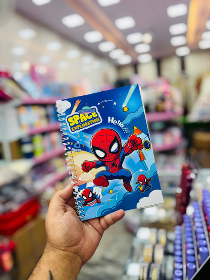 Spider-Man Space Adventure Spiral Notebook – Lined Pages for Kids