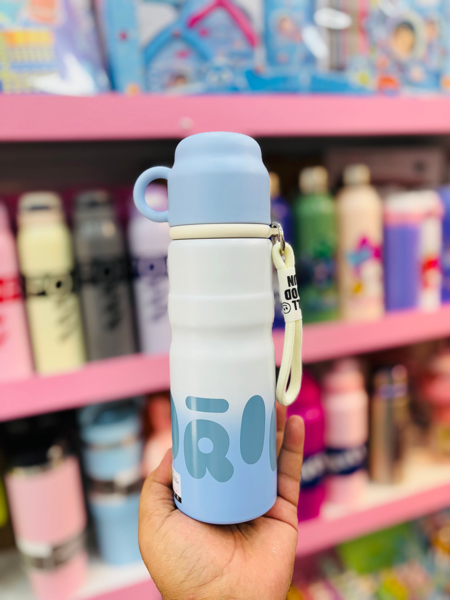 Gradient Thermo Bottle with Cup Lid – 520ml (Insulated Hot & Cold Bottel )